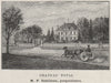 MÉDOC. COUQUÈQUES. Chateau Total. Gabilleau. Bordeaux. SMALL 1908 old print