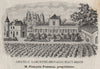 GRAVES. PESSAC. Chateau Laburthe-Brivazac-Haut-Brion. Pommez. SMALL 1908 print