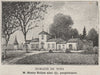 GRAVES. PESSAC. Domaine de Noès. Solles. Bordeaux. SMALL 1908 old print