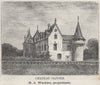 GRAVES. LÉOGNAN. Chateau Olivier. Wachter. Bordeaux. SMALL 1908 old print