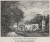 GRAVES. LÉOGNAN. Chateau de Marquet. Delsol. Bordeaux. SMALL 1908 old print