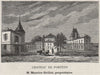 GRAVES. PORTETS. Chateau de Portets. Grillet. Bordeaux. SMALL 1908 old print