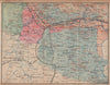 BORDEAUX WINE MAP. La Réole. Graves Entre-deux-Mers chateaux. COCKS & FERET 1908