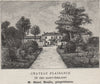 Chateau Plaisance. Brulle. Bordeaux. SMALL 1908 old antique print picture