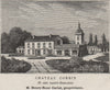 Chateau Corbin (2e Cru Saint-Émilion). Carlat. Bordeaux. SMALL 1908 old print