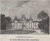 SAINT-ÉMILIONNAIS. LUSSAC. Chateau de Lussac. Paul. Bordeaux. SMALL 1908 print
