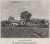 SAINT-ÉMILIONNAIS. SAINTE-COLOMBE. Chateau Savoie. Rebeyrol. SMALL 1908 print