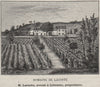 SAINT-ÉMILIONNAIS. SAINT-MAGNE. Domaine de Lacoste. Laroche. SMALL 1908 print