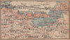 BORDEAUX WINE MAP Entre-deux-mers. Castillon Pujols chateaux. COCKS & FERET 1908