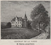 PUJOLS. CIVRAC, MOULIETS-ET-VILLEMARTIN. Chateau de la Jarre. SMALL 1908 print