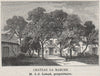 FRONSADAIS. FRONSAC. Chateau la Marche. Léaud. Bordeaux. SMALL 1908 old print