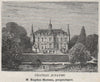 FRONSADAIS. FRONSAC. Chateau Junayme. Horeau. Bordeaux. SMALL 1908 old print