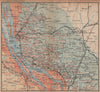 BORDEAUX WINE MAP Carte vinicole. Margaux Bourg Blaye chateaux. COCKS/FERET 1908