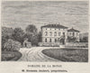 BOURGEAIS. BOURG. Domaine de la Monge. Joubert. Bordeaux. SMALL 1908 old print