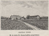 BOURGEAIS. BOURG. Chateau Rider. Chenu-Lafitte. Bordeaux. SMALL 1908 old print