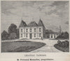 BOURGEAIS. BAYON, SAMONAC. Chateau Tanesse. Bonnefon. Bordeaux. SMALL 1908