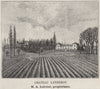 ENTRE-DEUX-MERS. POMPIGNAC. Chateau Landeron. Lolivier. Bordeaux. SMALL 1908