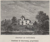 ENTRE-DEUX-MERS. BAIGNEAUX, BELLEBAT. Chateau le Couturier. SMALL 1908 print