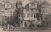 The House of John Knox. High street Edinburgh. Scotland. ALLOM 1838 old print