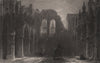 Holyrood Chapel. Edinburgh. Scotland. ALLOM 1838 old antique print picture