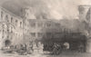 Inner Court of the Palace of Linlithgow. Scotland. ALLOM 1838 old print