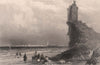 Ayr. Scotland. BARTLETT 1838 old antique vintage print picture