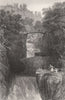 Bracklinn Bridge. Near Callander, Perthshire. Scotland. ALLOM 1838 old print