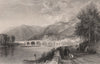 Dunkeld. Perthshire. Scotland. ALLOM 1838 old antique vintage print picture