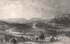 Perth. Scotland. ALLOM 1838 old antique vintage print picture
