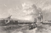 The Moray Firth with Forts George & Rose. Inverness-shire. Scotland. ALLOM 1838