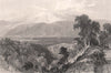 Loch Ness from above the Falls of Foyers. Inverness-shire. Scotland. ALLOM 1838