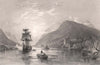 Loch Oich, with Invergarry Castle. Inverness-shire. Scotland. ALLOM 1838 print
