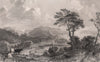 Loch Linnhe; Looking South. Argyllshire. Scotland. ALLOM 1838 old print