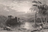 Loch an Eilein. Inverness-shire. Scotland. ALLOM 1838 old antique print