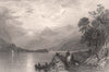 Loch Leven from Ballachulish Ferry. Argyllshire. Scotland. ALLOM 1838 print