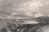 Dunstaffnage Castle & Loch Etive entrance. West Highlands. Scotland. ALLOM 1838