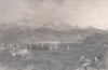 Oban, during the Regatta. Argyllshire. Scotland. ALLOM 1838 old antique print