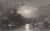 Tarbet, from Loch Fyne, looking west. Argyllshire. Scotland. ALLOM 1838 print