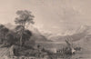 Loch Lomond from below Tarbet. Dunbartonshire. Scotland. ALLOM 1838 old print