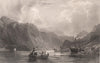 The head of Loch Lomond, looking South. Scotland. ALLOM 1838 old antique print