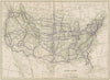 United States Highways. POATES 1925 old vintage map plan chart