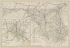 Maryland, Delaware & Washington DC State Highways. POATES 1925 old vintage map