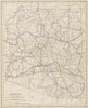 Arizona State Highways. POATES 1925 old vintage map plan chart