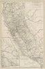 California State Highways. POATES 1925 old vintage map plan chart