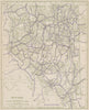 Nevada State Highways. POATES 1925 old vintage map plan chart