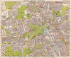 N LONDON. Wood Green Hornsey Muswell Hill Bowes Park Alexandra P.BACON 1959 map