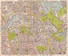 NE LONDON. Stoke Newington Stamford Hill Clapton South Tottenham BACON 1959 map
