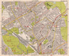 NE LONDON. Leyton Leytonstone Hackney Marshes Knotts Green. BACON 1959 old map