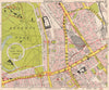 LONDON W1 WC1 NW1 Euston Regent's Park Bloomsbury Fitzrovia. BACON 1959 map