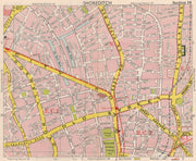 LONDON EC1 EC2 N1 Shoreditch Hoxton Old Street Clerkenwell. BACON 1959 map